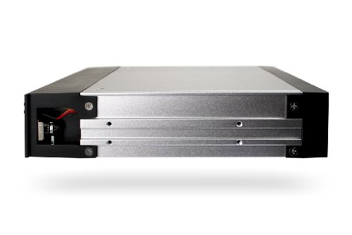 ICY DOCK 5,25Zoll 13,33cm Wechselrahmen 3,5Zoll 8,89cm SATA und SAS Festplatten 40mm Lueft Preisvergleich