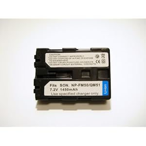 【クリックで詳細表示】SONYソニー NP-FM50/QM51対応互換バッテリー