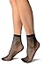 LissKiss Black Thick Mesh Socks Ankle High - Socks