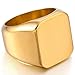 MeMeDIY Gold Stainless Steel Ring Signet - Customized Engraving