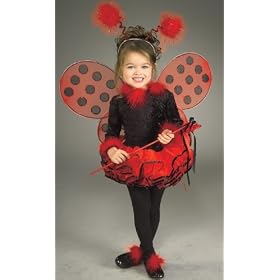 Ladybug Dress Kids Childrens Costume Girls Lady Bug Outfit Black Leotard Red Tutu Headpiece Wings
