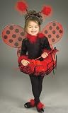 Ladybug Dress Kids Childrens Costume Girls Lady Bug Outfit Black Leotard Red Tutu Headpiece Wings