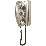 CROSLEY RADIO CR55-BC Classic Wall Phone (Brushed Chrome)