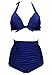 stripsky Women Retro Vintage High Waisted Bikini Swimsuits Swimwear