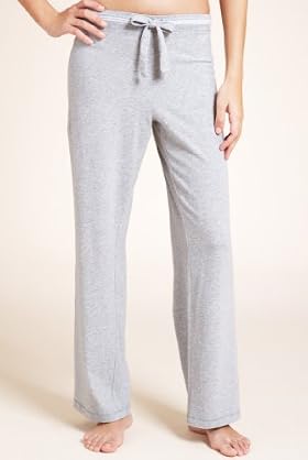 Cotton Rich Plain Stretch Pyjama Bottoms