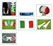 Mit diesem ultimativen 7 teiliges XXL Italien Fanpaket Fanartikel zur WM 2010 in S�dafrika sind Sie 
garantiert bestens ausger�stet, es enth�lt einfach alles, was ein echter Fu�ball Fan ben�tigt.�Im 
Fan Set enthalten sind:�1x Autoflagge Italien1x Italien L�nderbille Gitterbrille Atzenbrille Shutter 
Shades1x Italien Hawaiikette1x Italien Silikonarmband1x Italien Flagge 90 x 150 cm1x Vuvuzela 
Fantr�te1x Afro Per�cke Italien�Mit unserer super XXL L�nder Afro Per�cke seht ihr nicht nur gut 
aus, sondern k�nnt auch richtig Krach mit der beiliegenden Vuvuzela Fantr�te machen, die man bisher 
aus den lautstarken S�dafrikanischen Stadien kennt. Damit auch ihr Auto bestens ger�stet ist, liegt 
auch eine Autofahne dabei. Die L�nderbrille Atzenbrille, Hawaiikette und das Silikonarmband runden 
das Fan Outfit erst so richtig ab. Die extra gro�e Italien Fahne kann als Fan Umhang benutzt sowie 
auch an einen Fahnenmast angebracht werden.