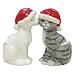 Mwah Cats in Santa Hats Salt and Pepper Shakers by Westland Giftware