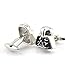 Black Silver Darth Vader Mask Helmet Dark Lord Sith Star Wars Men's Cufflinks