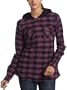 Ezekiel  Junior's Penelope Hooded Flannel,Black,X-Small