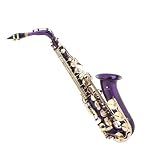 Cecilio 2Series Purple Lacquer w / Gold Accents Alto Saxophone w / Carrying Case and Accessories - B00157P7J6