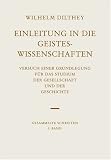 Einleitung in die Geisteswissenschaften