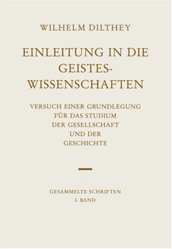 Einleitung in die Geisteswissenschaften