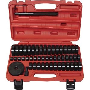 T and E Tools Deluxe Bushing Bearing Seal Drivers - 51-Pc. Set, Model# TE9012 by 