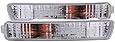 Anzo USA 511008 Honda Accord Chrome Euro w/Amber Reflector Bumper Light Assembly - (Sold in Pairs)