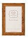 Italian Wooden Picture Frame, Burl with Etching