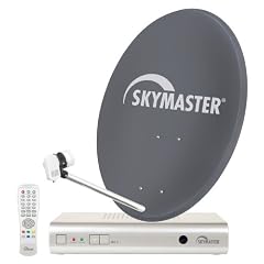 Skymaster Single-Digital-Satellitenanlage (60 cm Metallantenne, DX 7 Digitaler Satellliten-Receiver)