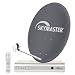 Skymaster Single-Digital-Satellitenanlage (60 cm Metallantenne, DX 7 Digitaler Satellliten-Receiver)