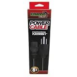 8 foot Computer or TV 16 Gauge Heavy Duty AC Power Cord - This powers items that take this style of cord. hubs switch switchs pc power supply printer laser 3 Prong 6Ft Ac Power Cord Cable Plug for Samsung Toshiba LG Sharp Sony Sceptre RCA Panasonic Philips Mitsubishi Magnavox TV LCD Plasma DLP, Acer Asus HP Samsung ViewSonic Dell Compaq Hanns-G LG Planar Monitor , Screen , PS3 , XBOX 360 hospital grade Black color