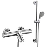 BATH THERMOSTATIC CHROME MIXER VALVE SHOWER TAP