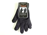 3 Pair Pack iTouch Touchscreen Gloves for Men - Size Large - Solid Black