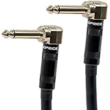 Monoprice 109448 6-Feet Premier Series 1/4-Inch Male Right Angle to Male Right Angle 16AWG Cable
