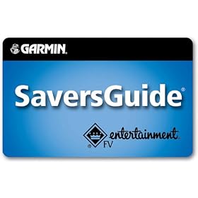 Garmin SaversGuide� Money-saving kit for compatible Garmin navigation systems Includes membership and SmartDigital cards