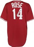 Pete Rose Autographed Jersey | Details: Cincinnati Reds, Throwback, Red, Majestic