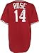 Pete Rose Autographed Jersey | Details: Cincinnati Reds, Throwback, Red, Majestic
