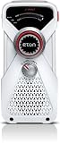 American Red Cross ARCFRX1WXW Hand Turbine AM/FM Weather Radio and LED Flashlight, White