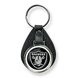 Oakland Raiders Leather Key Ring