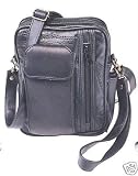 Leather Messenger Security & Travel Bag Wallet Passport