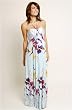 The Olian "Carla" Beaded Halter Maxi Dress