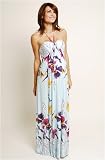 The Olian Carla Beaded Halter Maxi Dress