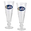 Cleveland Cavaliers 2pc Pilsner Glass Set with Basketball on stem - Oval Logo NBA Basketball
