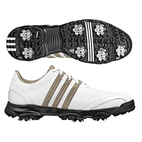 Adidas 2009 Mens Golflite Tour Golf Shoe - Running White Khaki - 738249 by adidas