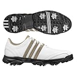 Adidas 2009 Men's Golflite Tour Wide Golf Shoe - Running White/Khaki - 737894