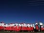 Lesotho Singers Wait to Perform During Ceremonies Held to Commemorate International Aids Day Associated Press Collection Photographic Poster Print, 24x18