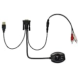 Caxico VGA + 黒のオーディオのサポート付きの HDMI スケーラー/コンバーターに USB