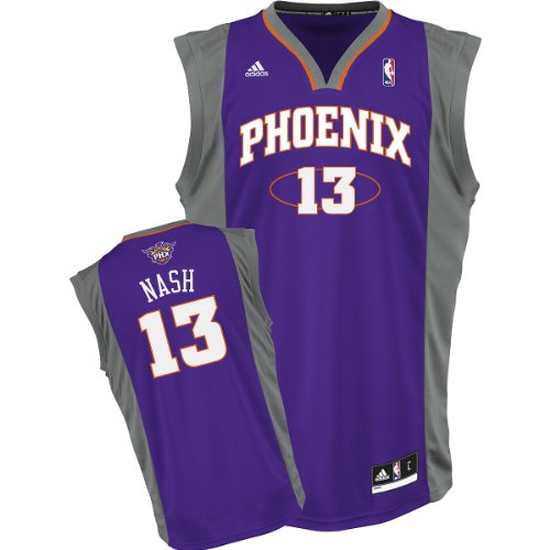 Phoenix Suns Steve Nash Men's Purple NBA Replica Jersey, Medium