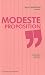 Modeste proposition : (suivi de Voyage chez les Houyhnhnms, chapitre XII)