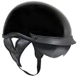 Outlaw T-72 Black Glossy Dual-Visor Motorcycle Half Helmet - Size : Large