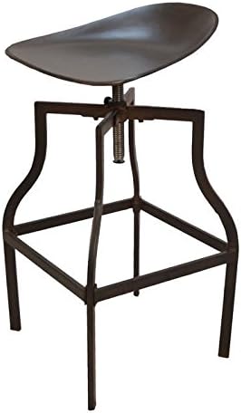 Belmont Adjustable Scoop Seat Stool by Carolina Forge