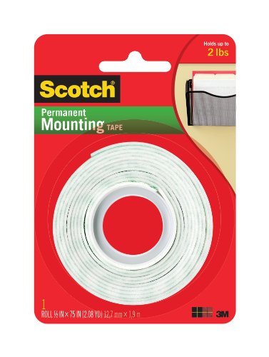 Scotch(R) Mounting Tape 110, 1/2 in x 75 in [PRICE is per ROLL]