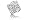 14K White Gold Matte-Finish Hand-Crafted Designer Ring, Enhanced with Bezel Set Diamonds., 0.00