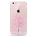 EVERMARKET(TM) Sakura Blossom Style B Soft Flexible TPU Slim Skin Fit Protective Case Cover and 1 Clear Screen Protector for Apple iPhone 5 5S 5SE