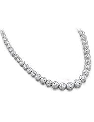 15.00 ctw Diamond Necklace 14k Gold H-SI2