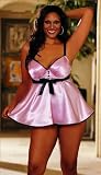 Plus Size Tuxedo Charmeuse Babydoll