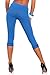 FUTURO FASHION Cropped 3/4 Lenght Cotton Leggings with Lace