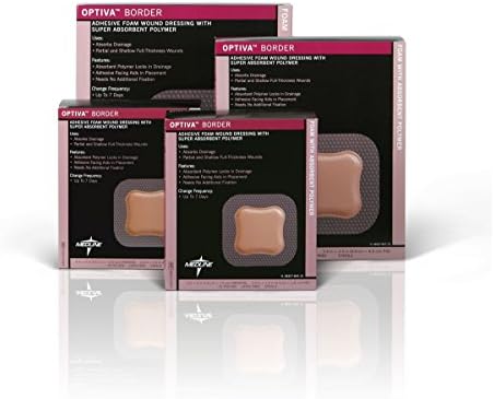 Optiva Foam Border Dressings, 5"X5" - 1 CS
