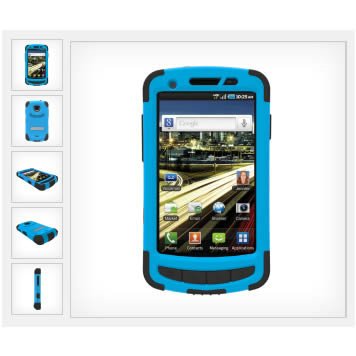 New Trident Kraken Ii Impact Resistant Case Blue For Samsung Droid Charge Clear Pet Screen Shield